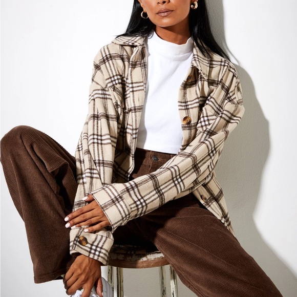 Oversized Burberry style flannel - Picture 1 of 10